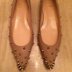 Christian Louboutin pointed-toe spiked flats